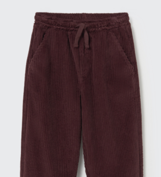 cozmo - eider, wide wale corduroy pants, chocolate