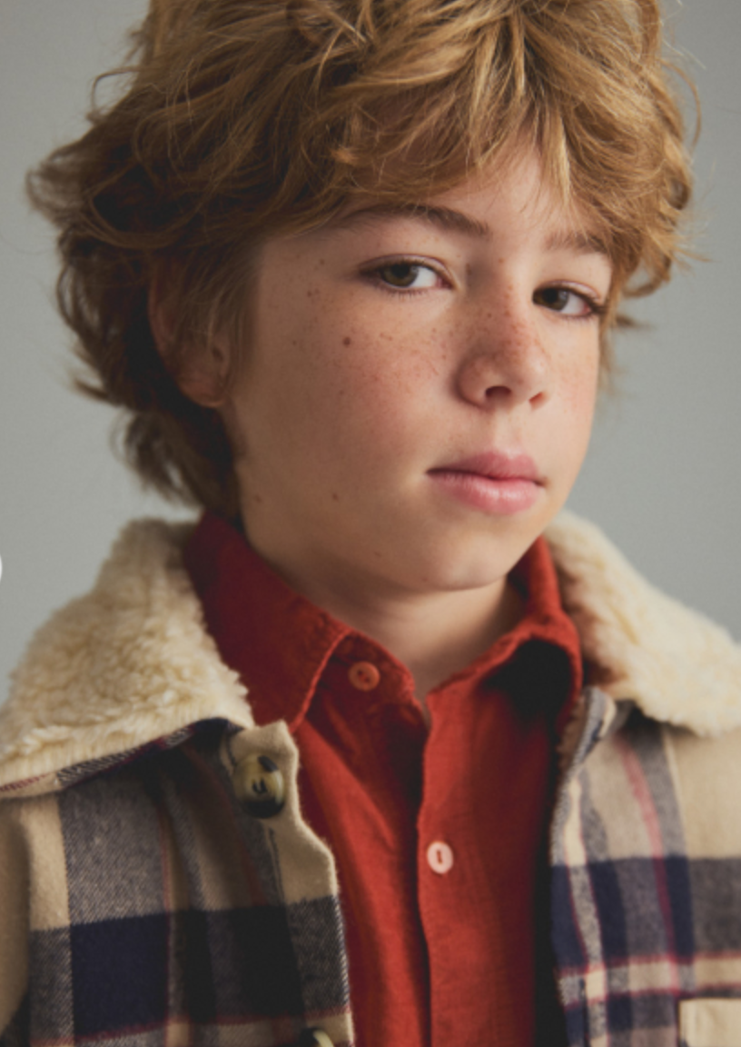 cozmo - oslo, warm plaid flannel jacket