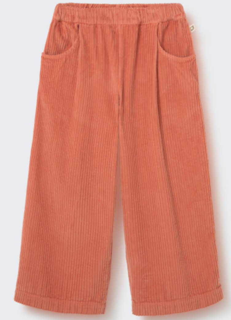 cozmo - aura, wide wale corduroy pants, pink siena, wide-leg