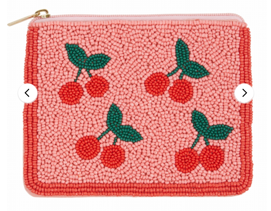 emile & ida enfants - pochette perles, cerise