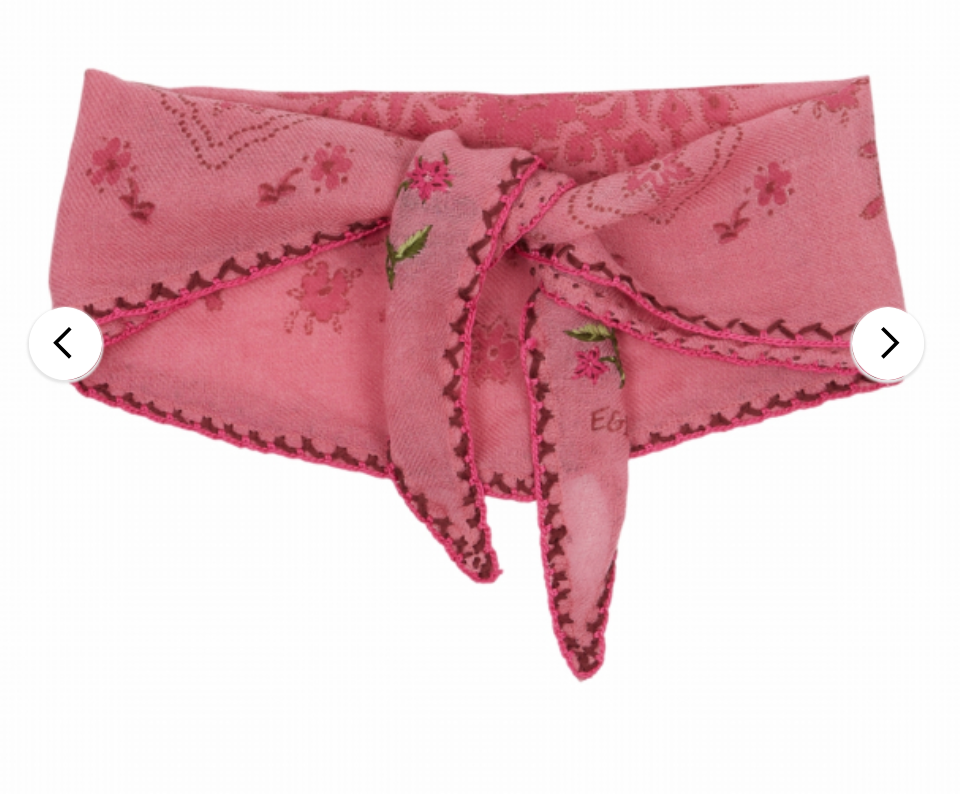 emile & ida femmes - foulard daisy, rose