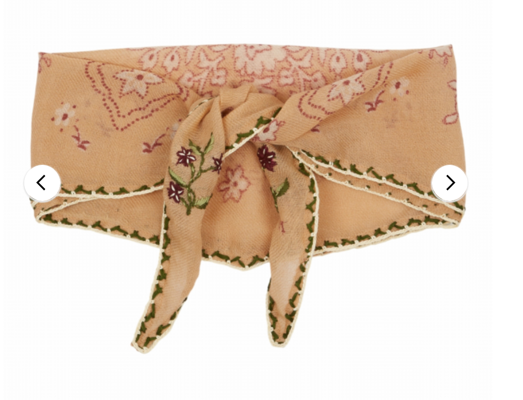 emile & ida femmes - foulard daisy, beige