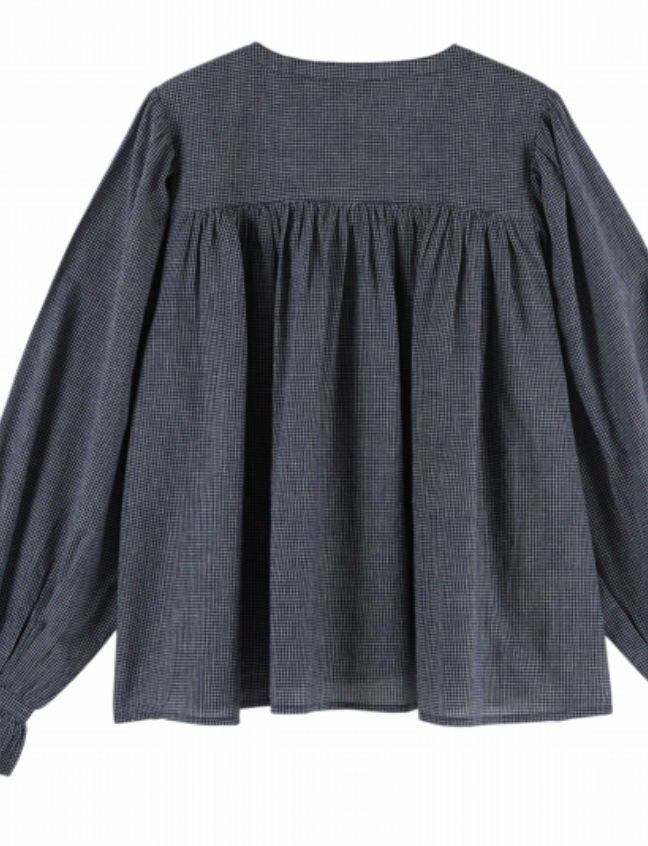 emile & ida femmes - blouse edounia 1, ample khadi, helsinki