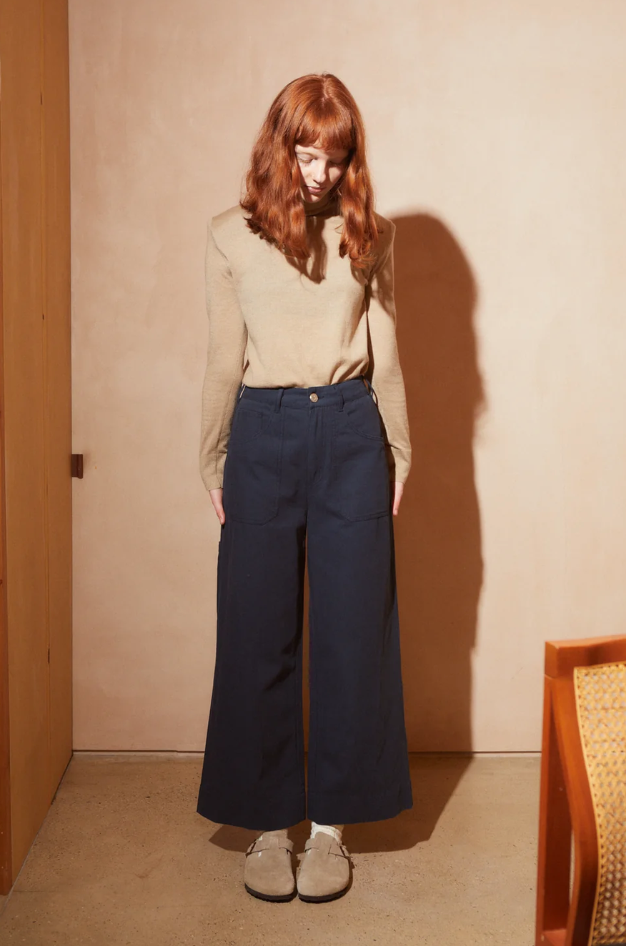 L.F.MARKEY - carpenter trouser navy / drop 2