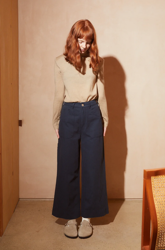 L.F.MARKEY - carpenter trouser navy / drop 2