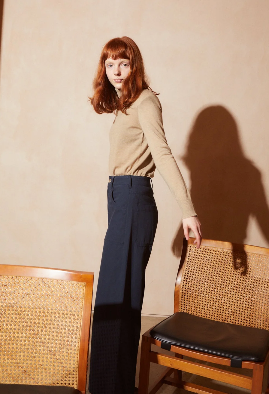 L.F.MARKEY - carpenter trouser navy / drop 2
