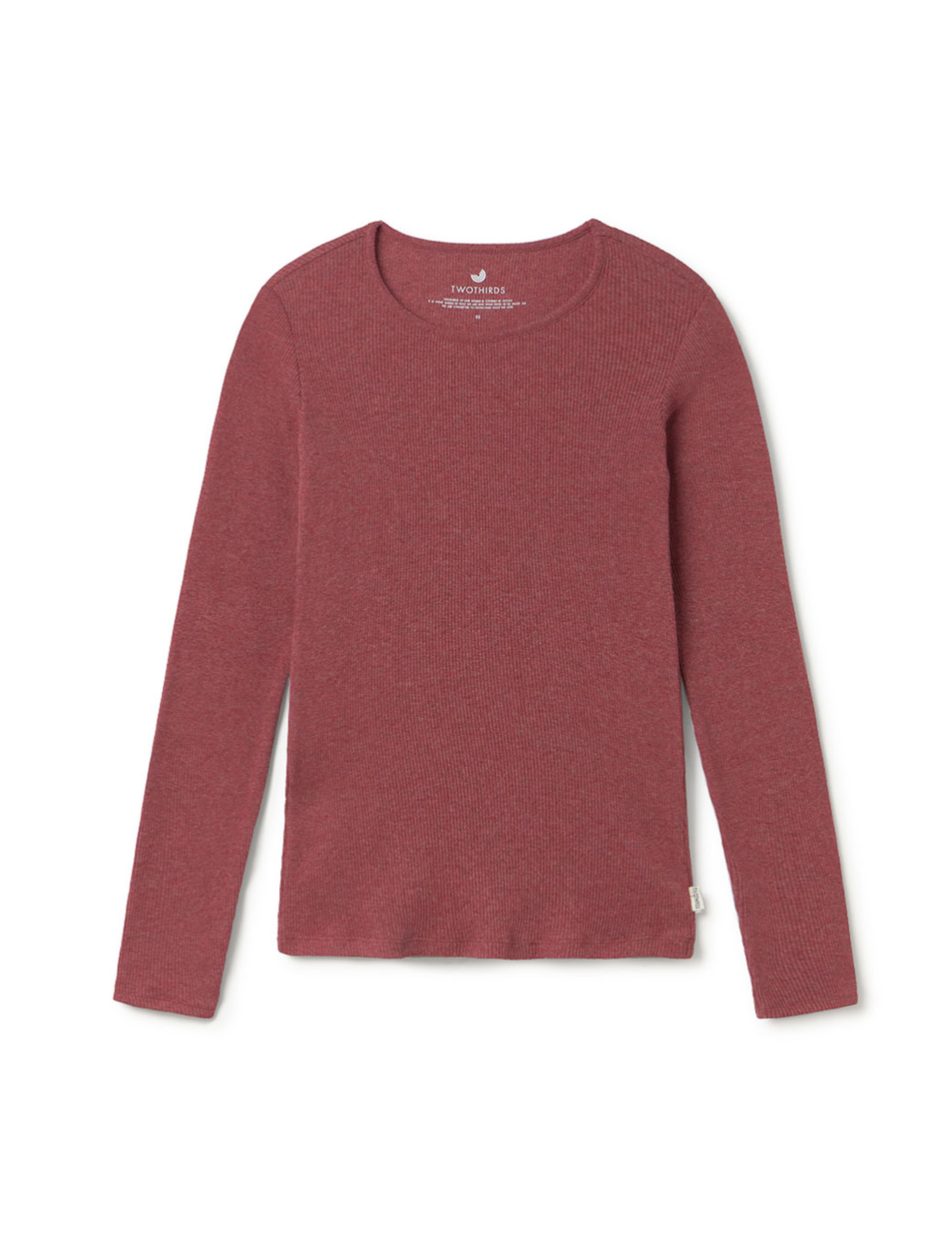 twothirds - arran longsleeve shirt, wine