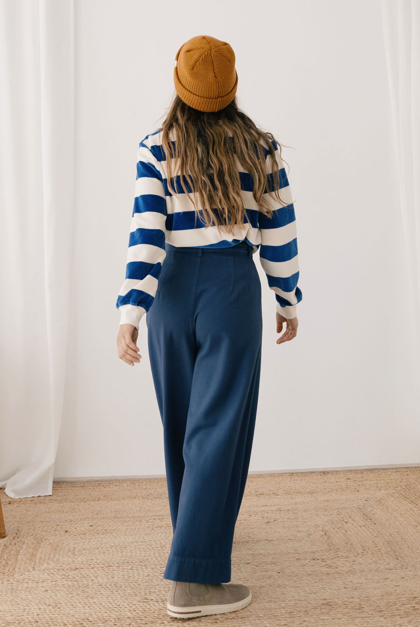 twothirds - hawi sweatshirt, ultramarine stripes