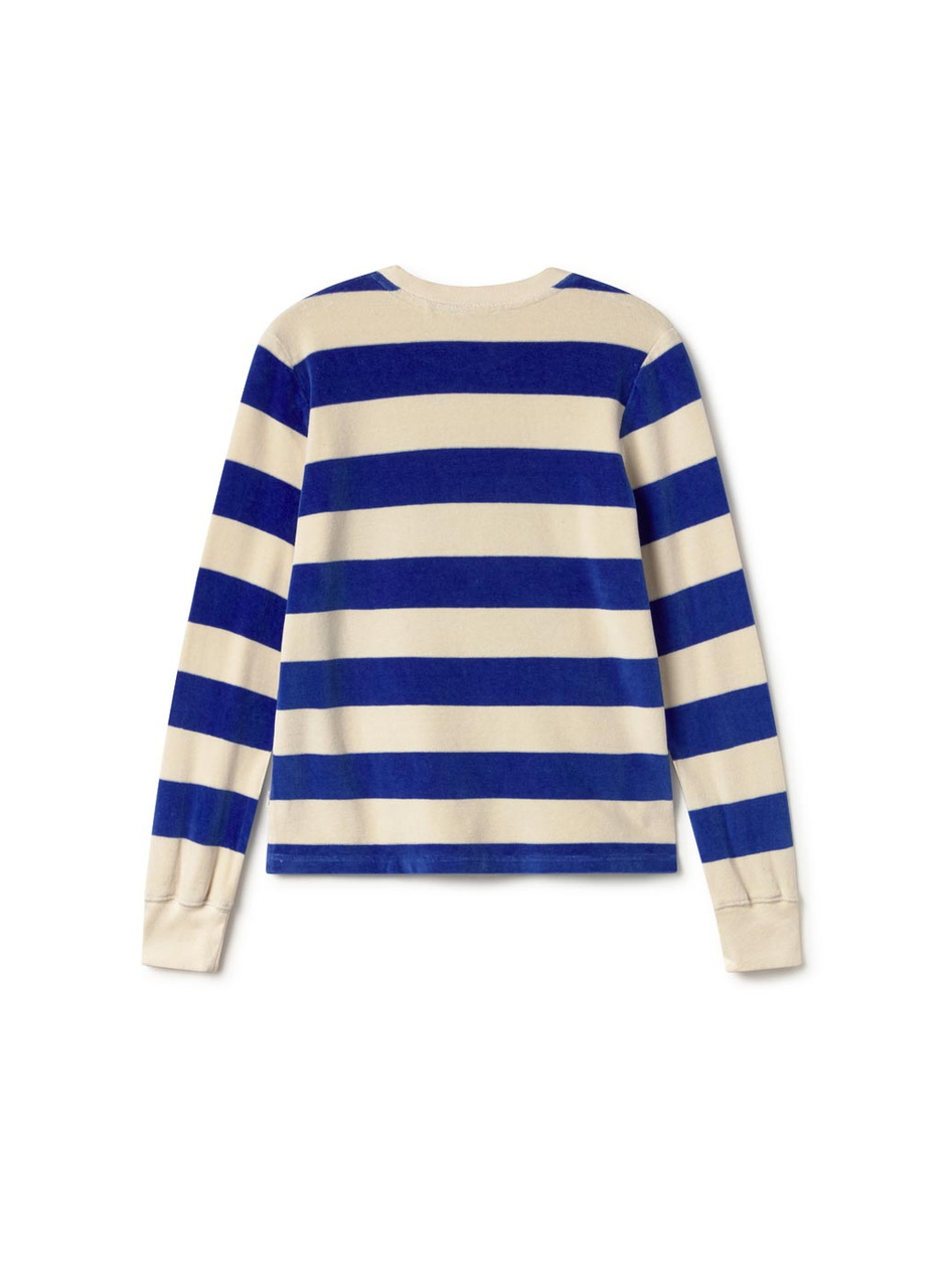 twothirds - hawi sweatshirt, ultramarine stripes
