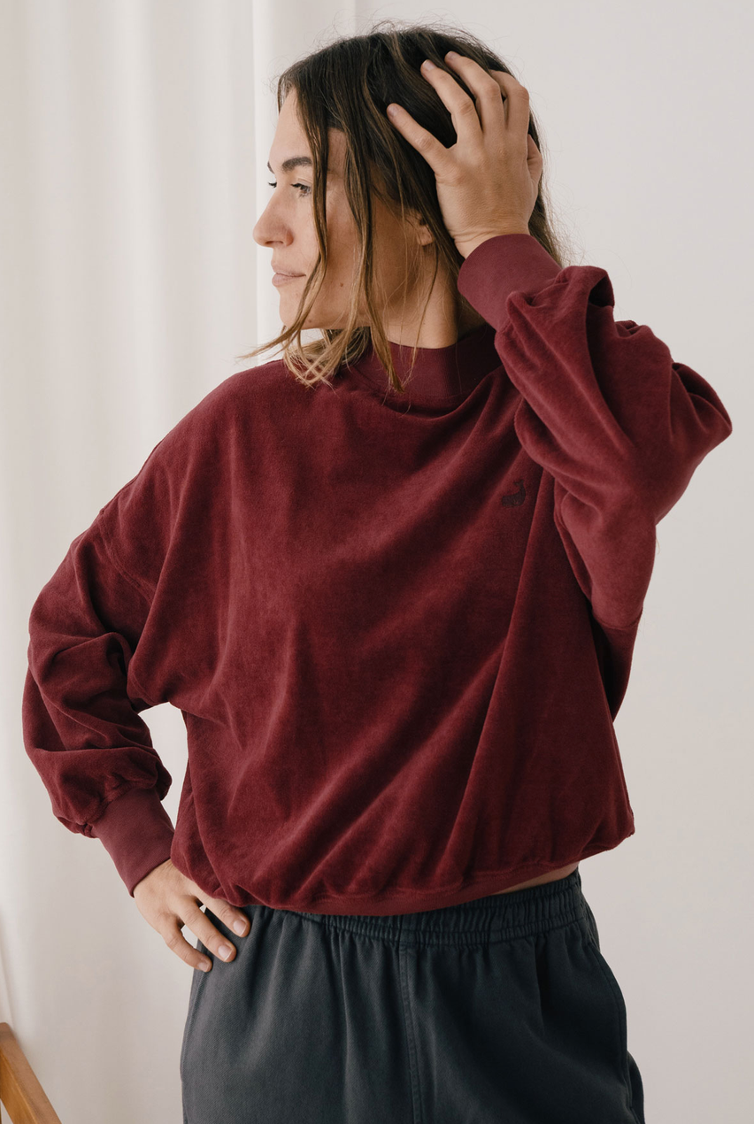 twothirds - binz sweatshirt, wine