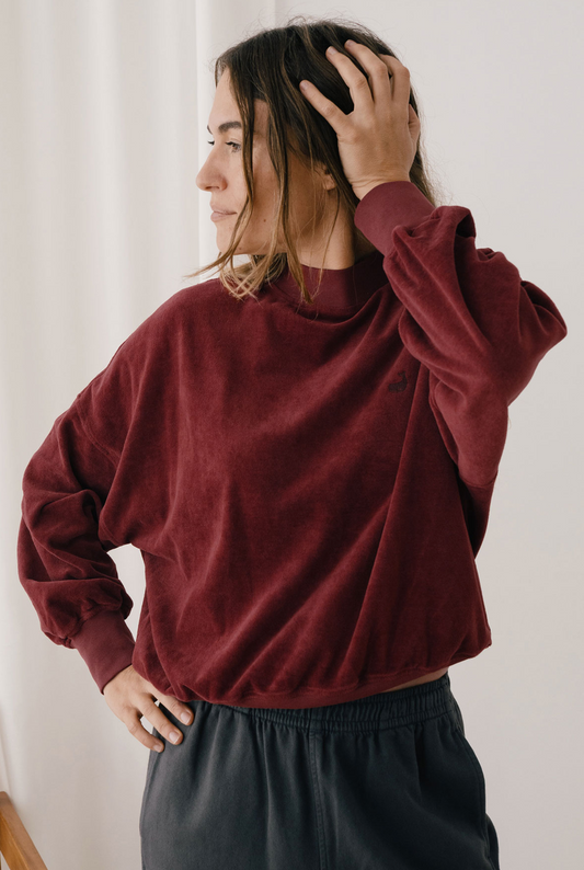twothirds - binz sweatshirt, wine