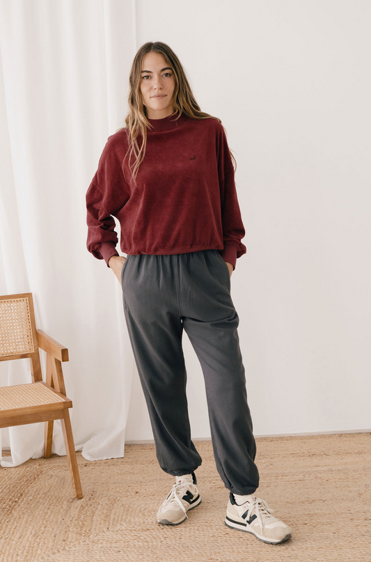 twothirds - binz sweatshirt, wine