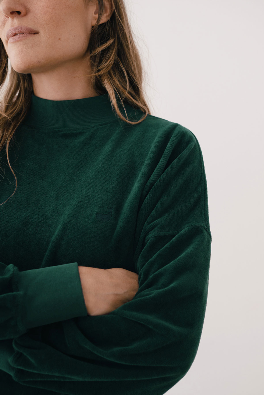 twothirds - binz sweatshirt, dark green
