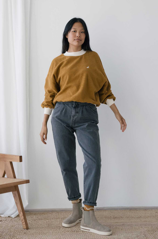 twothirds - bequia sweatshirt, golden brown