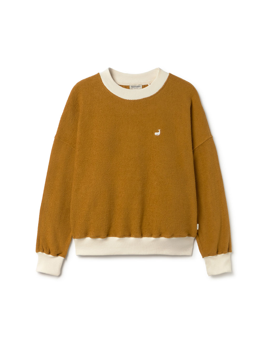 twothirds - bequia sweatshirt, golden brown