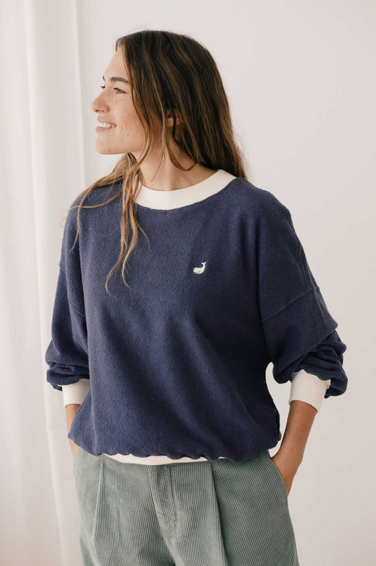 twothirds - bequia sweatshirt, navy