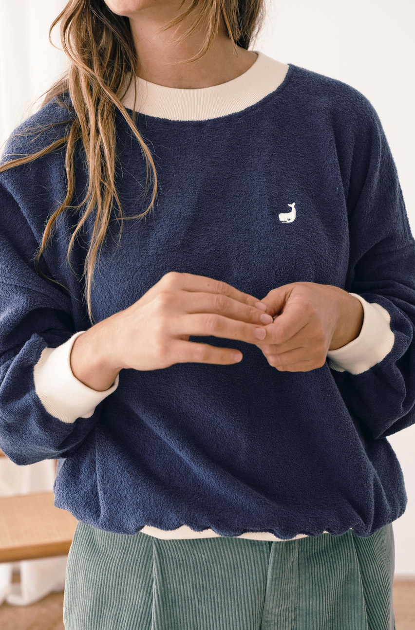 twothirds - bequia sweatshirt, navy