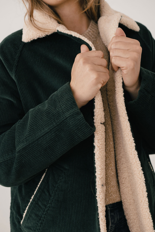 twothirds - misali jacket, dark green
