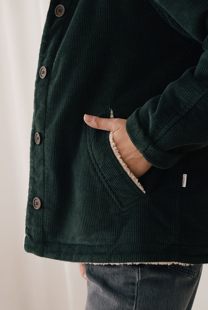 twothirds - misali jacket, dark green