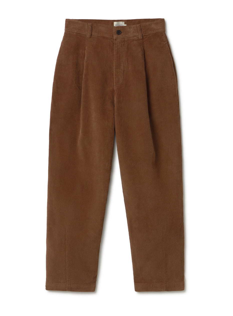 twothirds - haruku corduroy trousers, cappuccino