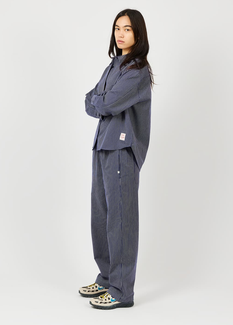 AP woman - pantalon femme rayures, marine