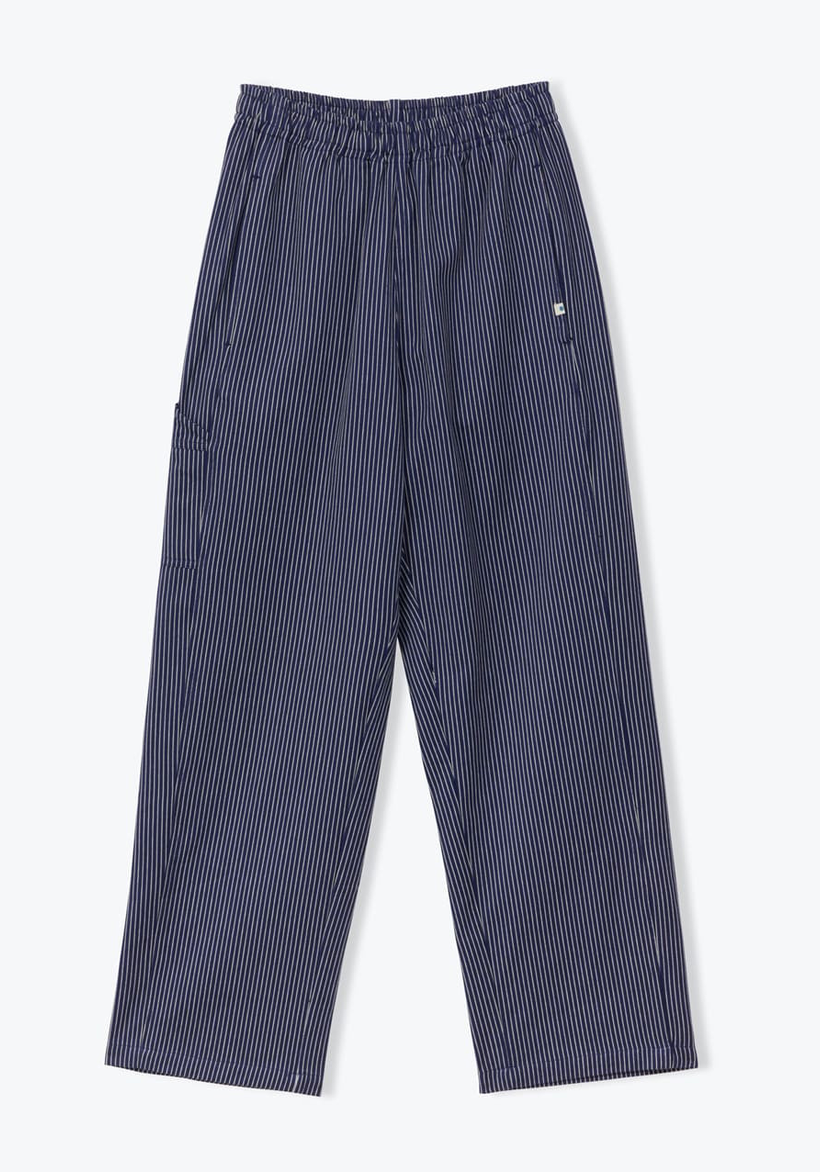 AP woman - pantalon femme rayures, marine