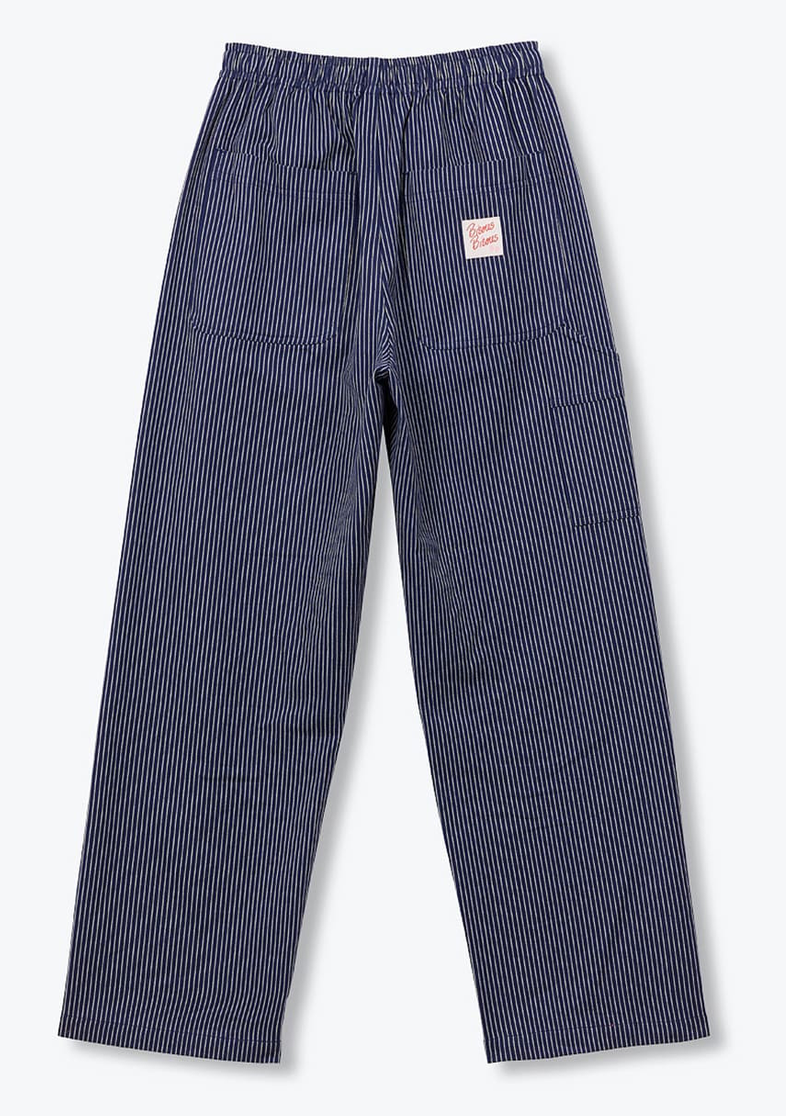 AP woman - pantalon femme rayures, marine