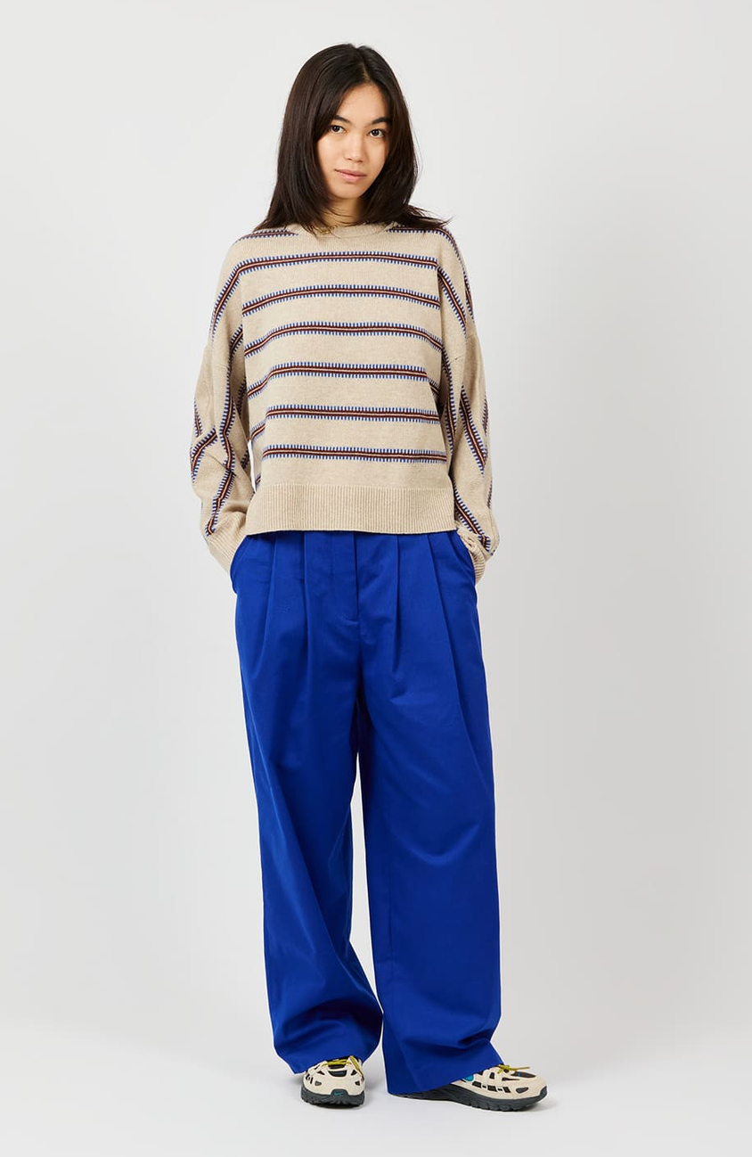 AP woman - pantalon à pinces femme, cobalt