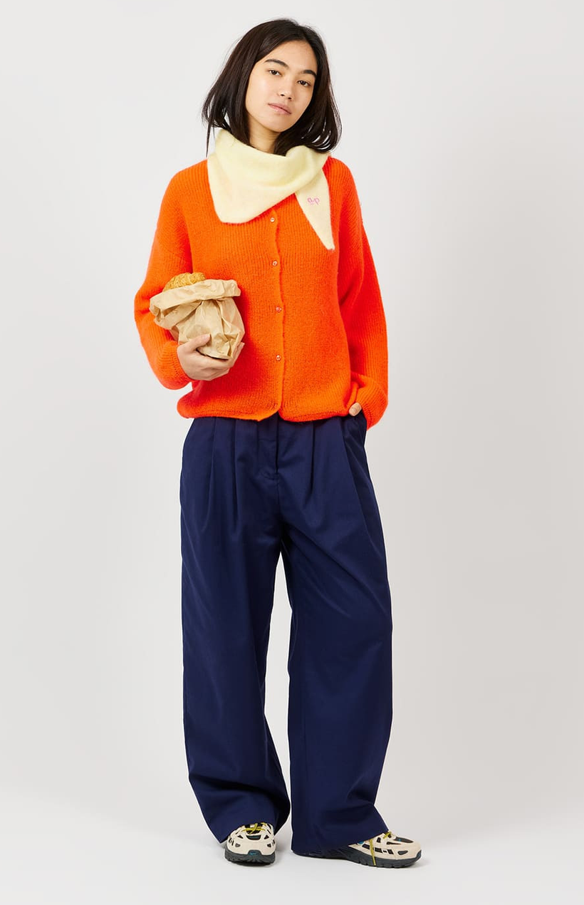 AP woman - pantalon à pinces femme, marine