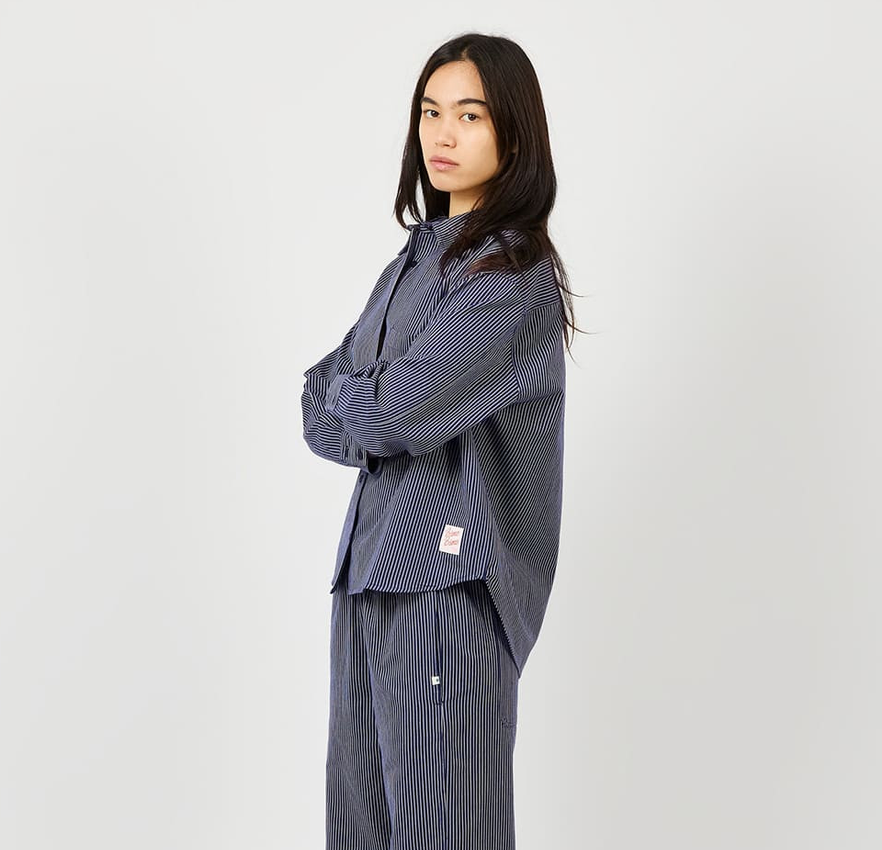 AP woman - chemise femme rayures, marine