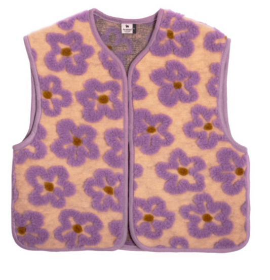 alwero - gilet camino uni, flows apricot