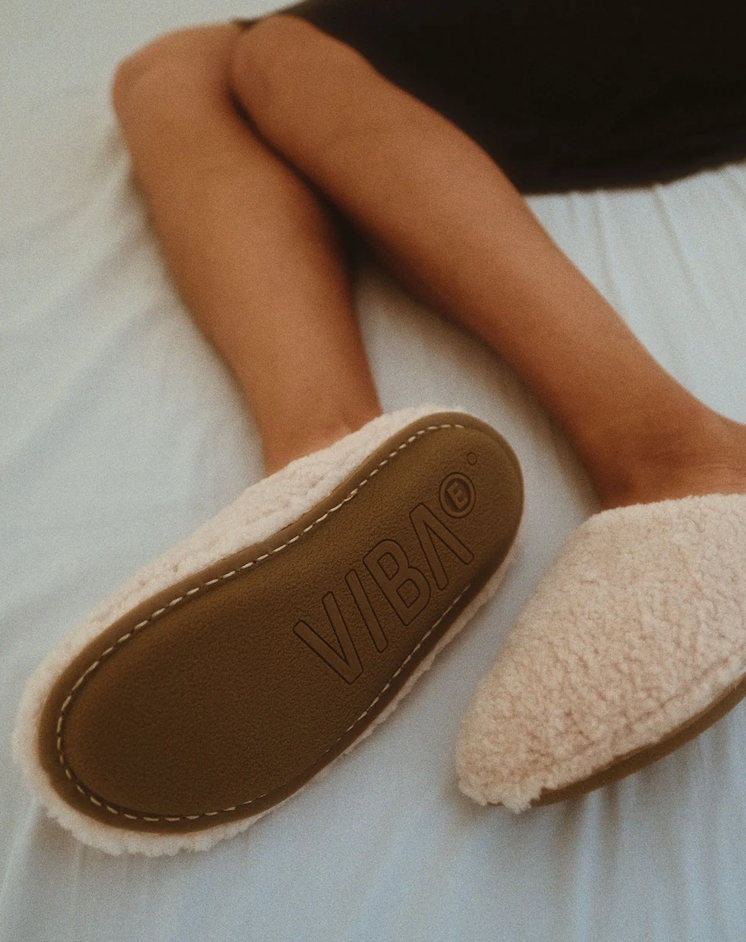 VIBA - roma, sherling natural white