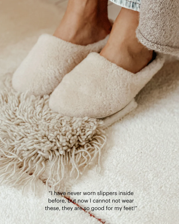 VIBA - roma, sherling natural white