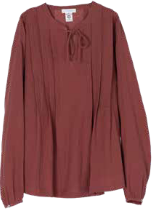 serendipity organics - double gauze blouse, fig - Lubus & moi