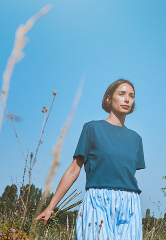 poudreorganic - shirt camiseta midnight navy - Lubus & moi