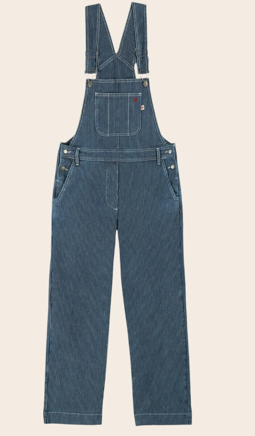 emile & ida femmes - salopette denim raye
