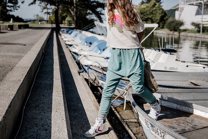 LUBU'S - lubu's pants, zebra on denim, 9-11 jahre