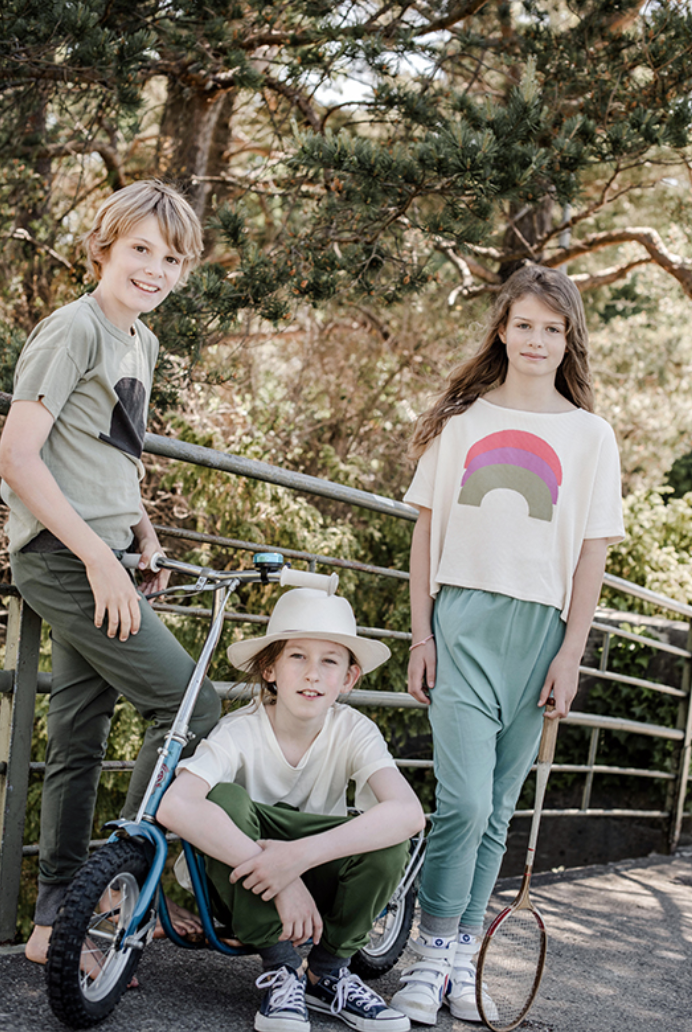 LUBU'S - lubu's pants, zebra on denim, 9-11 jahre