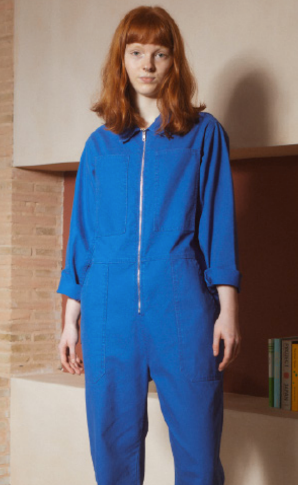 L.F.MARKEY - dominic boilersuit washed canvas, cobalt wash 13