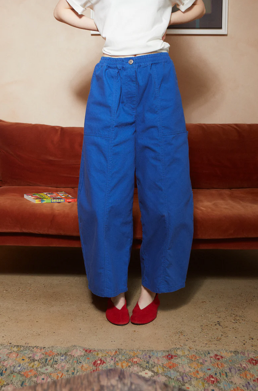 L.F.MARKEY - kaleb trouser washed canvas, cobalt wash 13