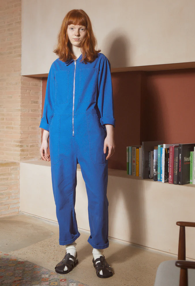 L.F.MARKEY - dominic boilersuit washed canvas, cobalt wash 13