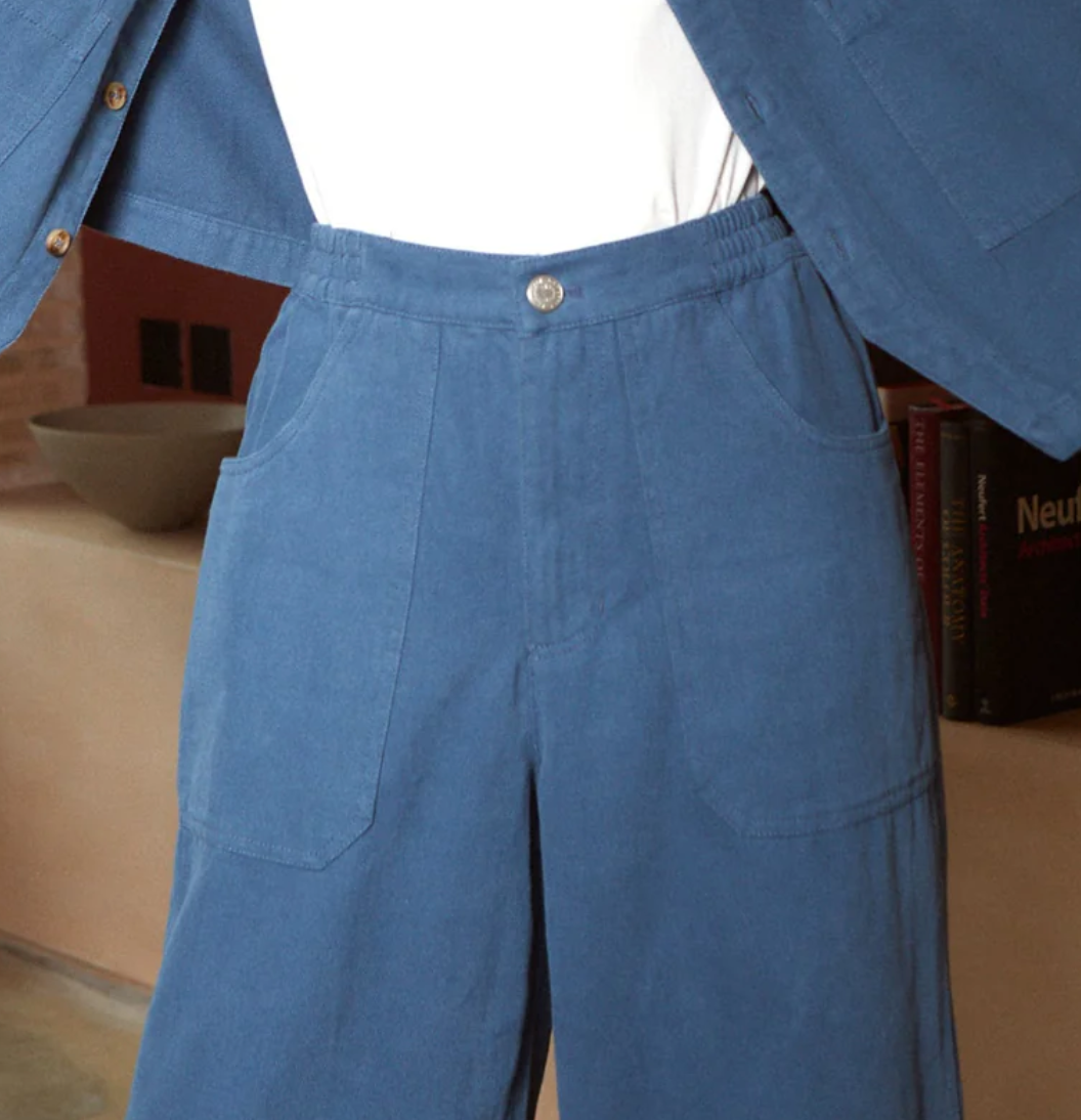 L.F.MARKEY - lars trouser canvas, marine 22