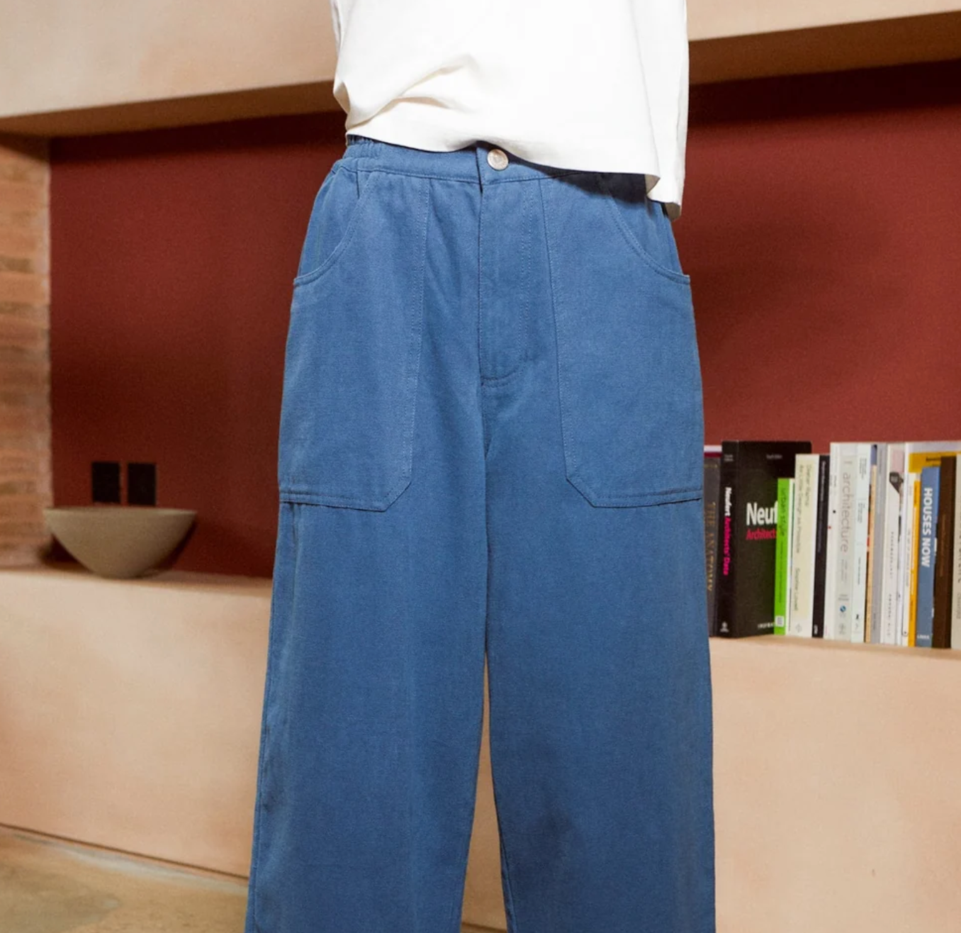 L.F.MARKEY - lars trouser canvas, marine 22