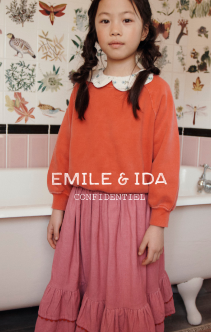 emile & ida enfants - sweat, griotte