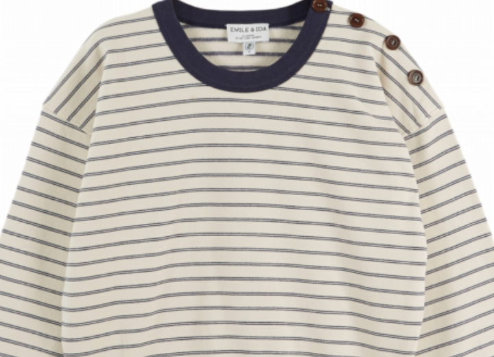 emile & ida femmes - sweat rayé elliot, pinstripe