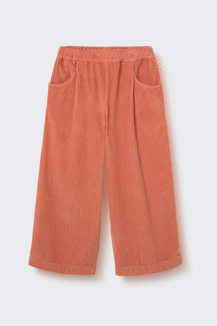 cozmo - aura, wide wale corduroy pants, pink siena, wide-leg