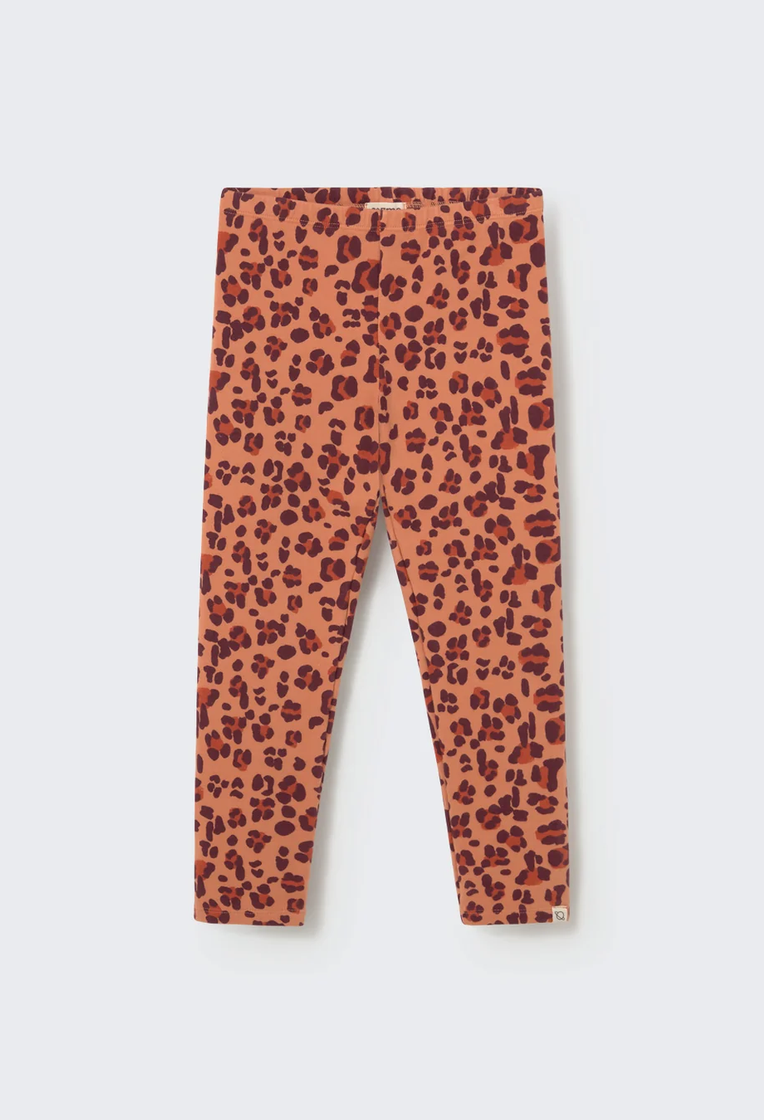 cozmo - legging, brushed animal print fleece, pink