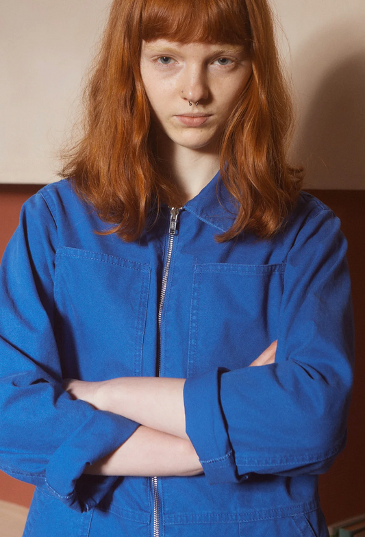 L.F.MARKEY - dominic boilersuit washed canvas, cobalt wash 13
