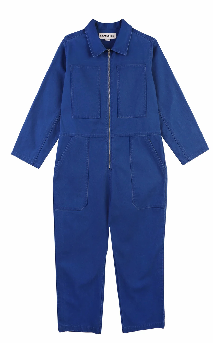 L.F.MARKEY - dominic boilersuit washed canvas, cobalt wash 13