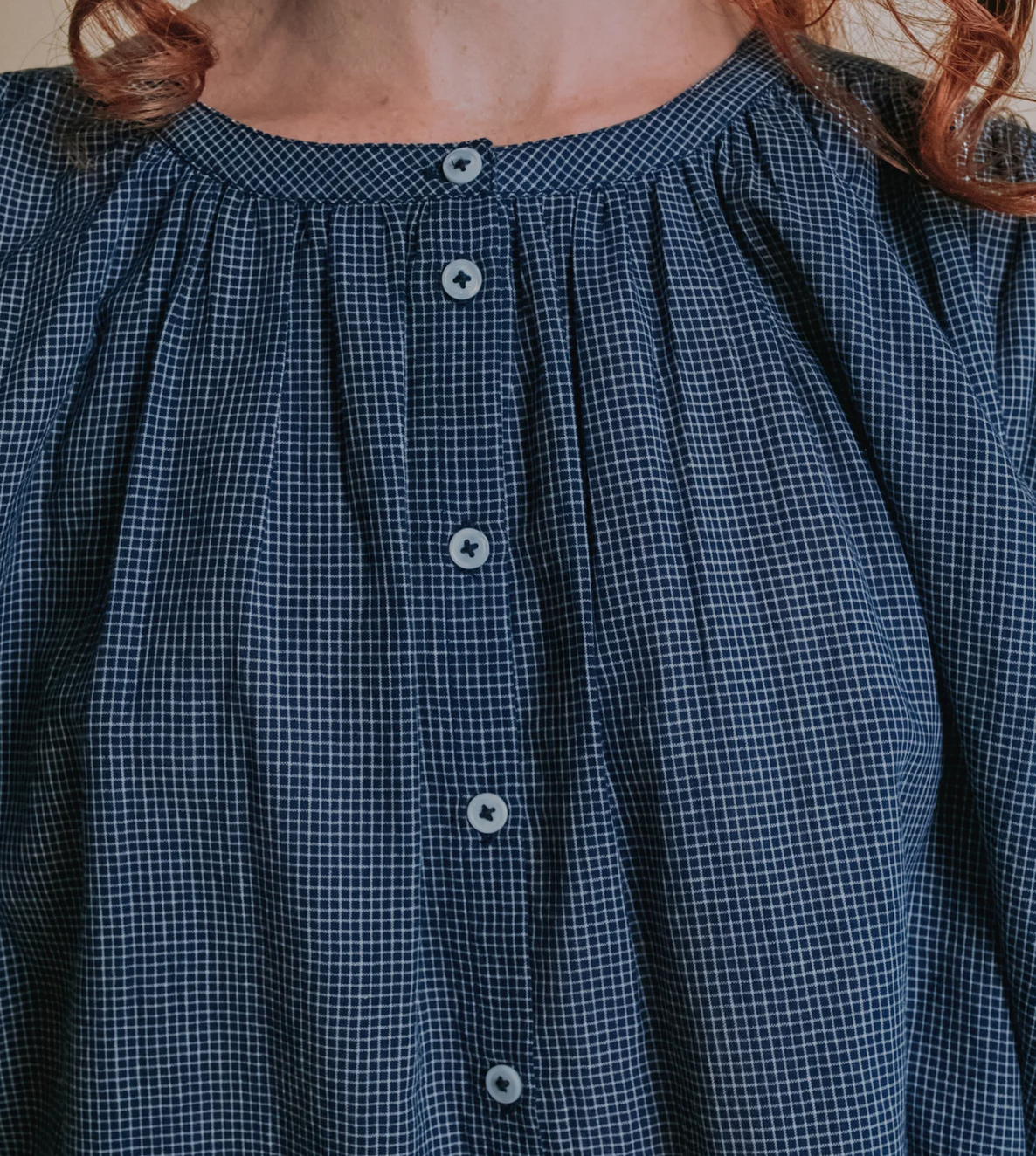 emile & ida femmes - blouse edounia 1, ample khadi, helsinki